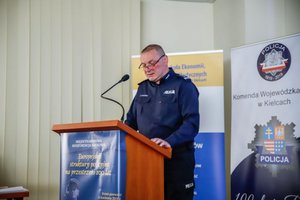 szef świętokrzyskich policjantów insp. Paweł Dzierżak
