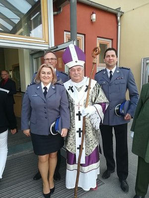 Kieleccy policjanci podczas wizyty u niemieckich kolegów