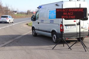 Policjanci w  trakcie działań