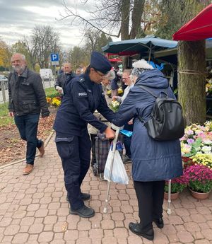 Policjanci w trakcie działań