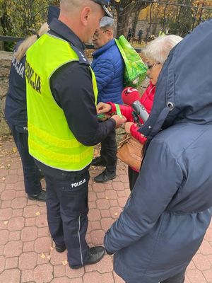 Policjanci w trakcie działań