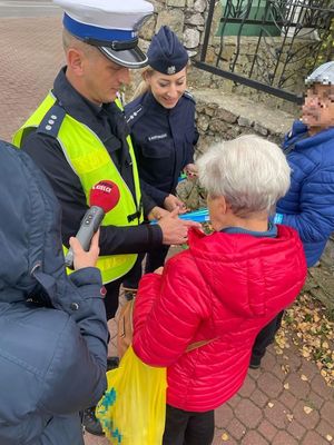 Policjanci w trakcie działań