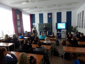 Spotkanie z policjantami w Samsonowie