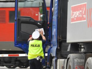 policjanci podczas działań