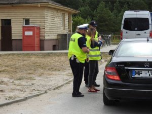 policjanci podczas działań