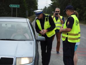 policjanci podczas działań