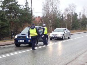 funkcjonariusze podczas działań