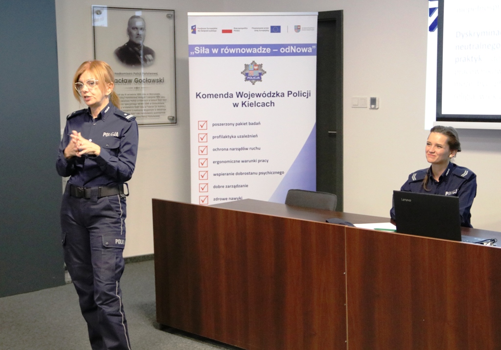 Szkolenie z przeciwdziałania dyskryminacji w kieleckiej Policji